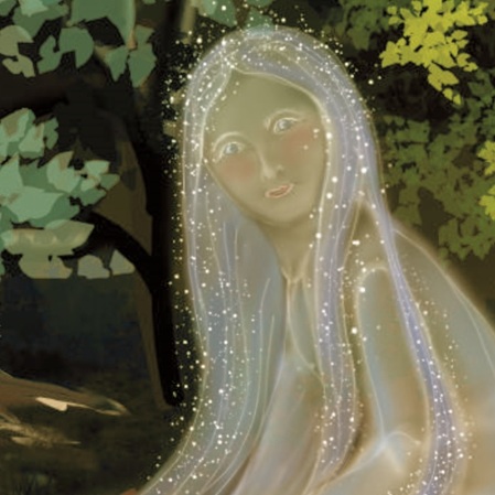 Porträt von Silvana Silberhaar als Hüterin des Silberbrünnchens